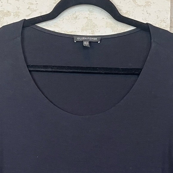 EILEEN FISHER Black Maxi Dress Full Wrap Large - Picture 4 of 15